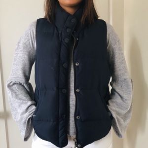 J.Crew Navy Down-Filled Puffer Vest
